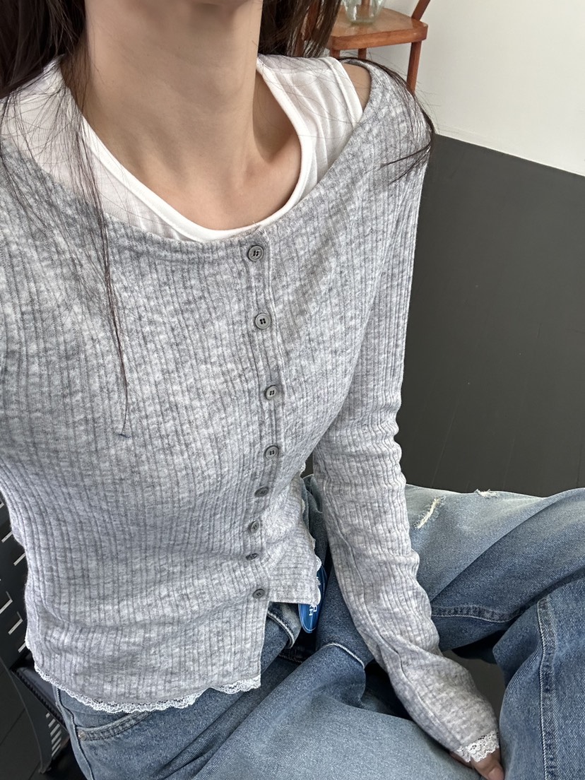 I MFACT東大門直郵女裝新品26春夏熱賣人氣套裝蕾絲開衫I MFACT套裝