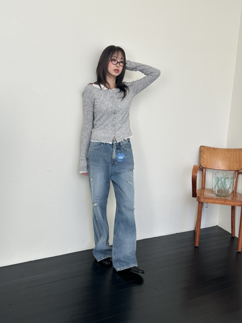 I MFACT東大門直郵女裝新品26春夏熱賣人氣套裝蕾絲開衫I MFACT套裝