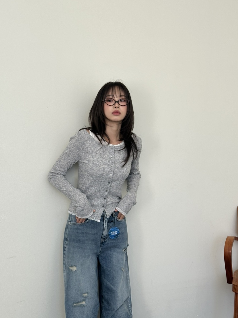 I MFACT東大門直郵女裝新品26春夏熱賣人氣套裝蕾絲開衫I MFACT套裝