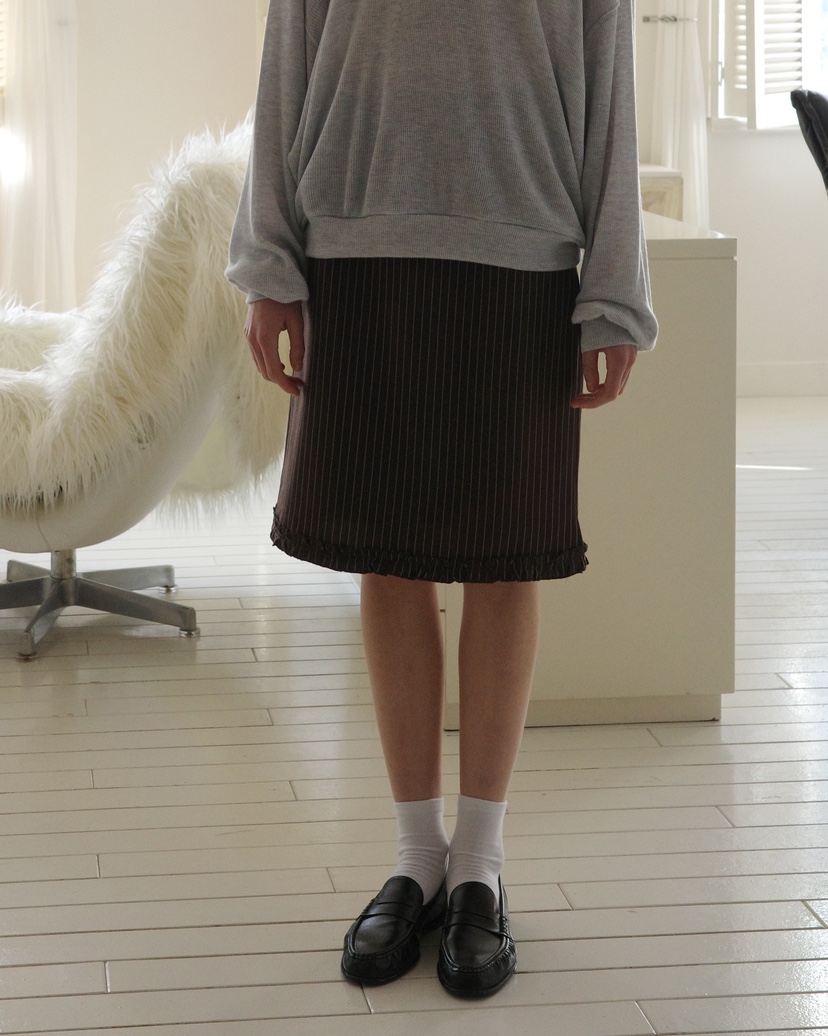 BOWIE東大門代購女裝新品時尚熱賣真品推薦人氣短裙荷葉邊BOWIE短裙