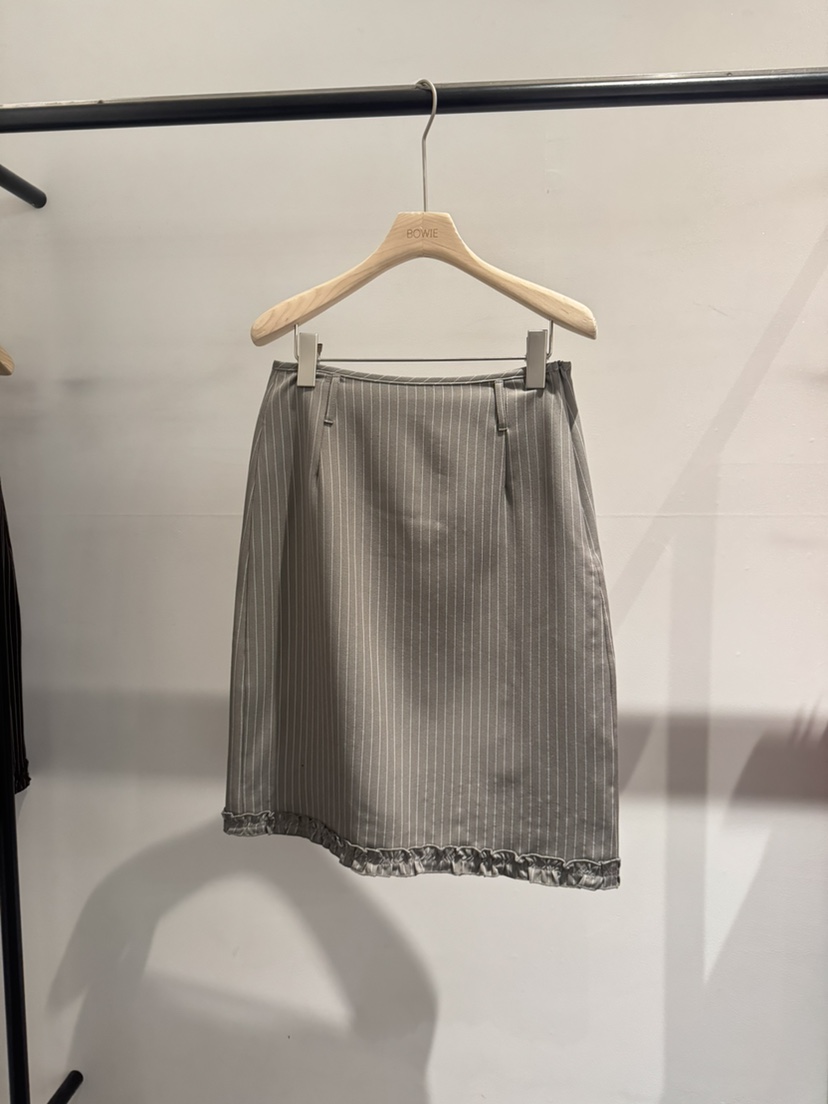 BOWIE東大門代購女裝新品時尚熱賣真品推薦人氣短裙荷葉邊BOWIE短裙圖色3