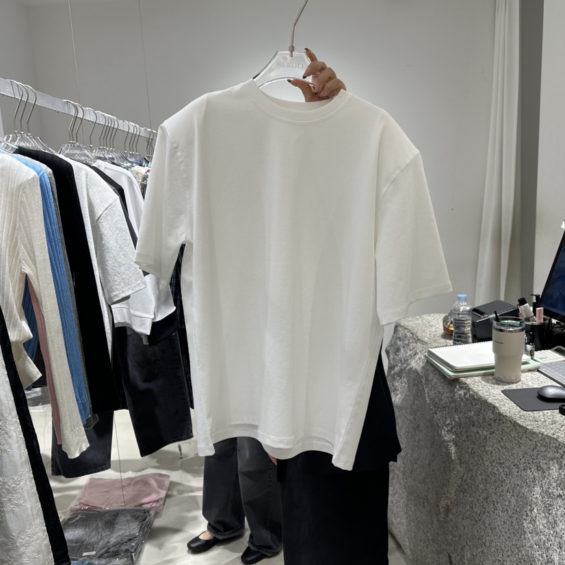 NEROLI 36韓國直郵女裝新款推薦時尚職業26春夏真品T恤絲綢NEROLI 36T恤圖色1