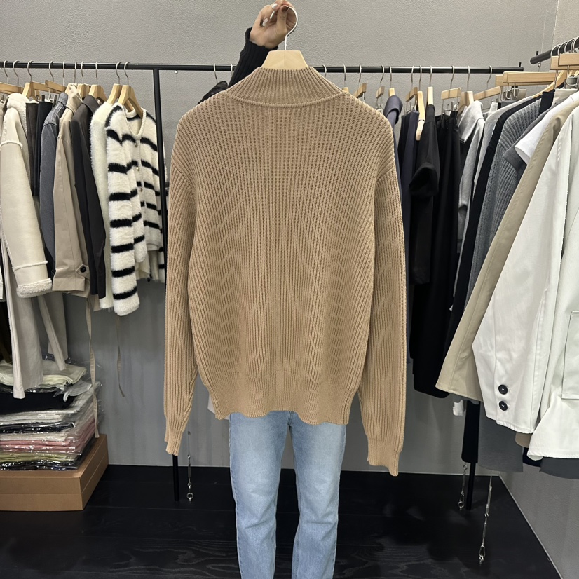 FLAMME TOIT/LUNAMDE東大門代購女士新款真品針織衫拉鏈FLAMME TOIT/LUNAMDE針織衫