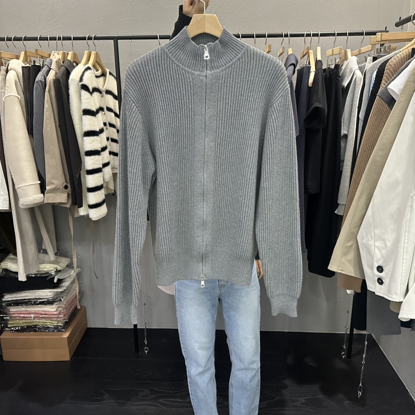 FLAMME TOIT/LUNAMDE東大門代購女士新款真品針織衫拉鏈FLAMME TOIT/LUNAMDE針織衫圖色2