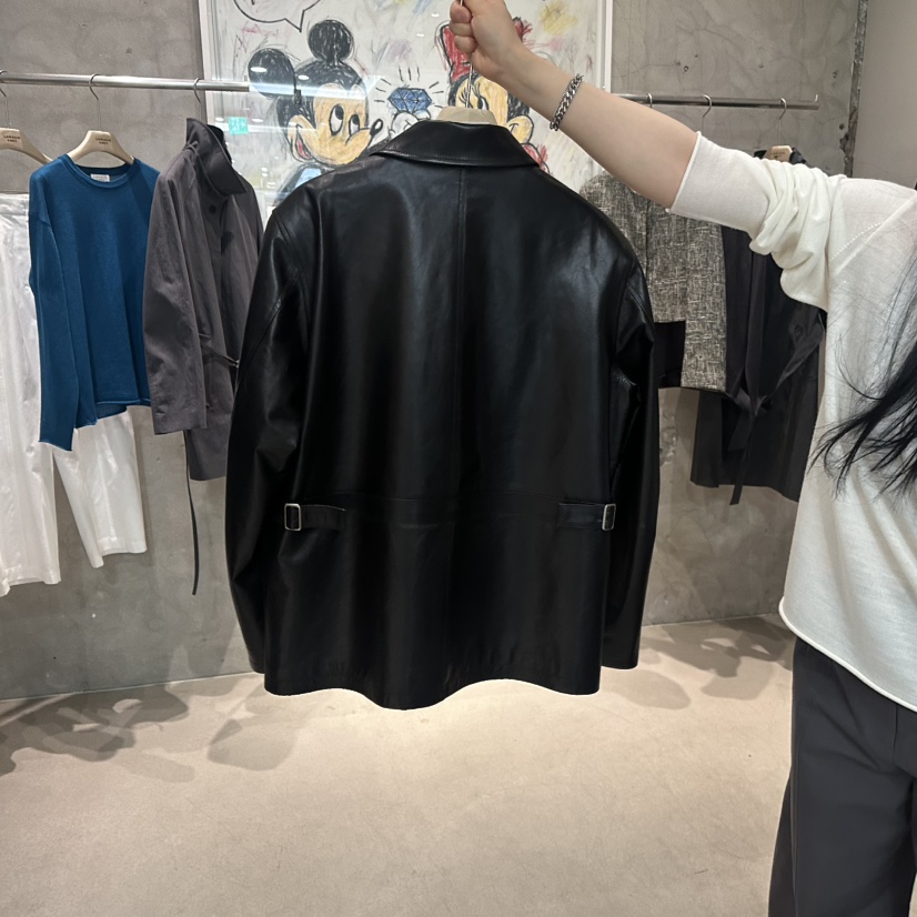 LAMAGIEPIE/LAMAGIE GREY韓國代購女裝新品26春夏皮衣皮革LAMAGIEPIE/LAMAGIE GREY皮衣