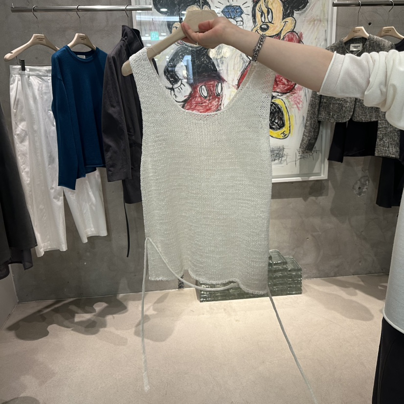 LAMAGIEPIE/LAMAGIE GREY韓國直郵女裝新款休閑吊帶背心含腰繩LAMAGIEPIE/LAMAGIE GREY吊帶/背心