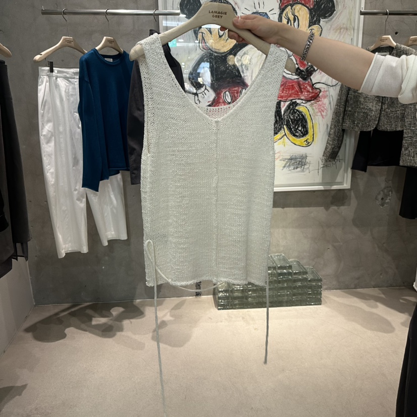 LAMAGIEPIE/LAMAGIE GREY韓國直郵女裝新款休閑吊帶背心含腰繩LAMAGIEPIE/LAMAGIE GREY吊帶/背心圖色1