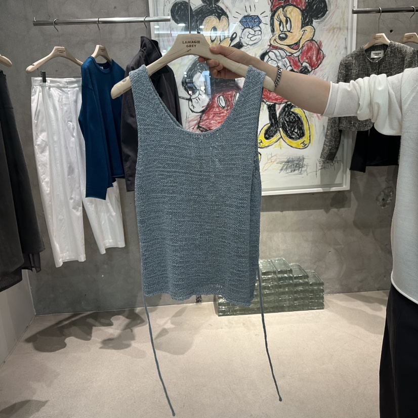LAMAGIEPIE/LAMAGIE GREY韓國直郵女裝新款休閑吊帶背心含腰繩LAMAGIEPIE/LAMAGIE GREY吊帶/背心圖色3