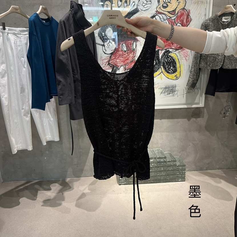 LAMAGIEPIE/LAMAGIE GREY韓國直郵女裝新款休閑吊帶背心含腰繩LAMAGIEPIE/LAMAGIE GREY吊帶/背心圖色4