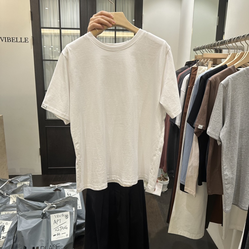 VIBELLE東大門直郵女裝新品26春夏推薦職業真品時尚休閑T恤VIBELLET恤圖色2