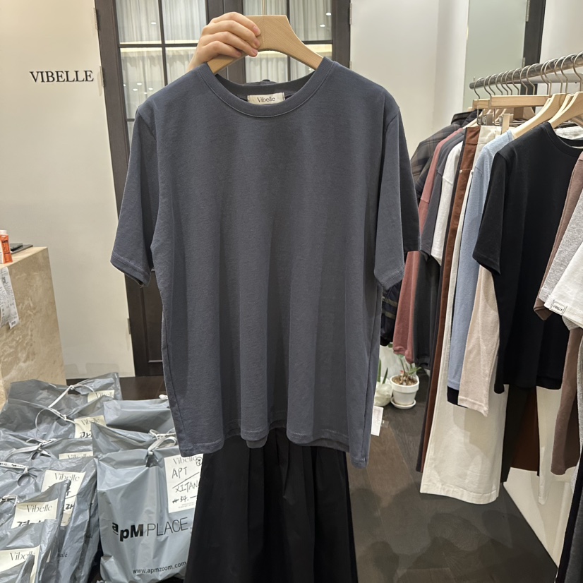 VIBELLE東大門直郵女裝新品26春夏推薦職業真品時尚休閑T恤VIBELLET恤圖色4