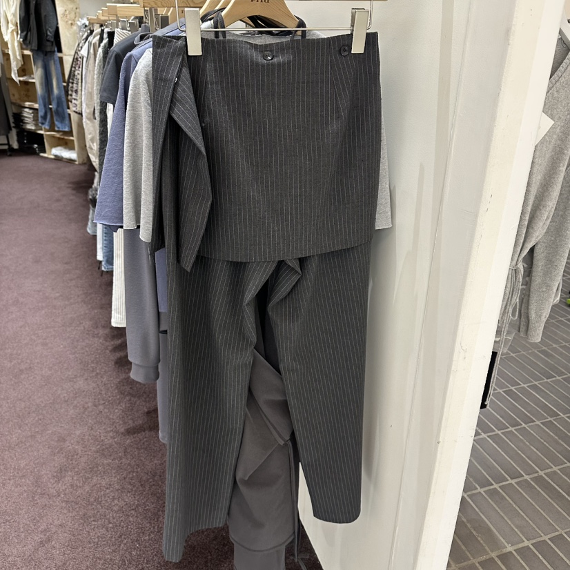 PITA/THEVERLIN東大門直郵女士新款熱賣職業休閑裙褲條紋PITA/THEVERLIN裙褲