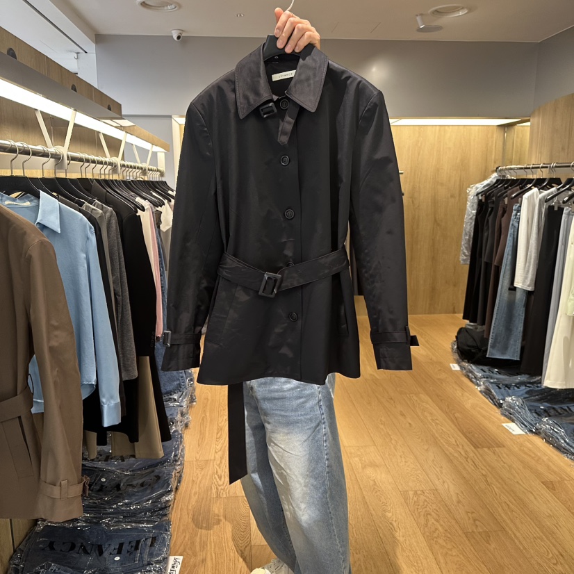 LEFANCY東大門直郵女裝新品時尚26春夏職業人氣夾克含腰帶LEFANCY夾克圖色2