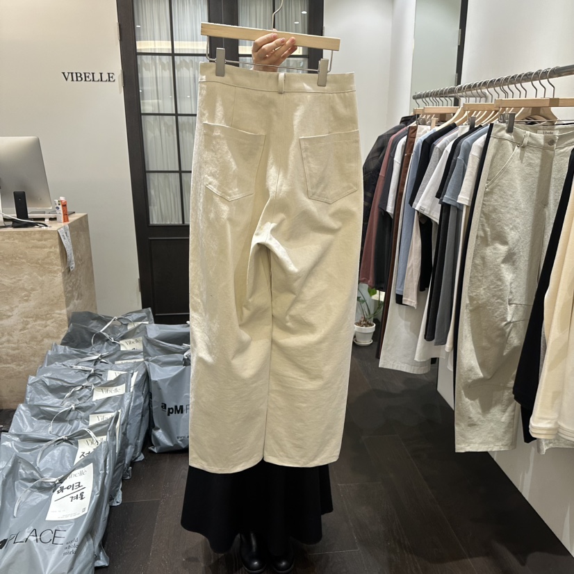 VIBELLE韓國直郵女裝新品人氣26春夏真品休閑職業熱賣休閑褲VIBELLE休閑褲