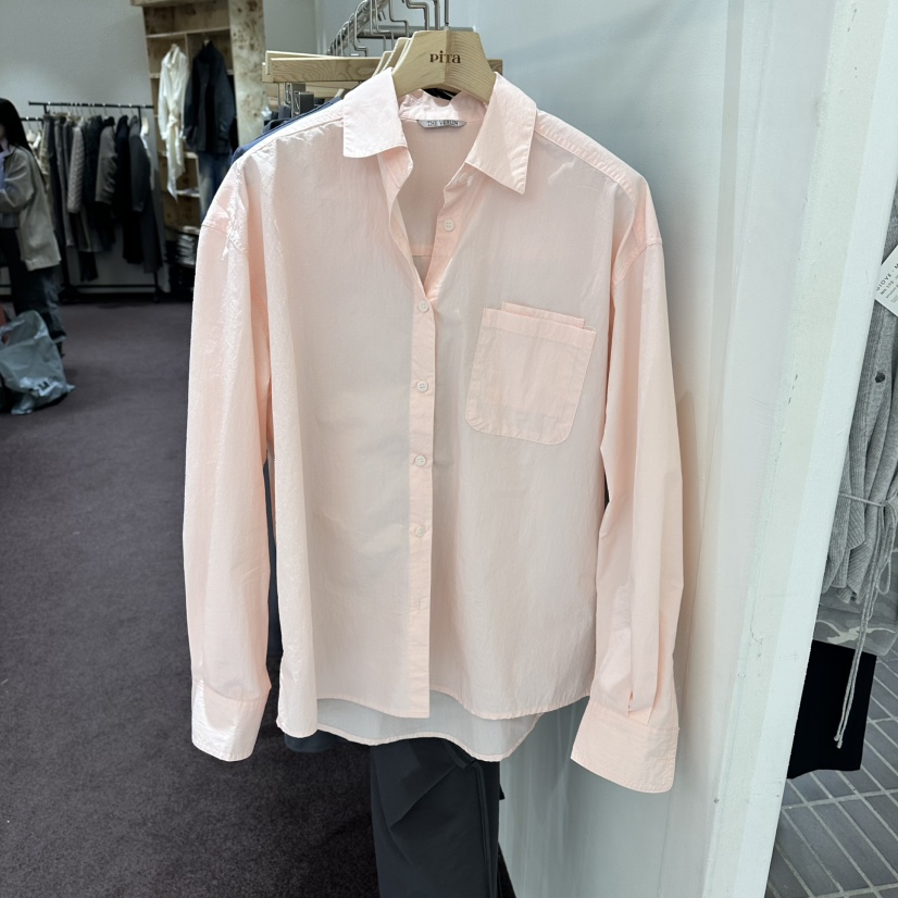 PITA/THEVERLIN東大門代購女裝新品休閑襯衫蕾絲衫兩個口袋PITA/THEVERLIN襯衫/蕾絲衫圖色1