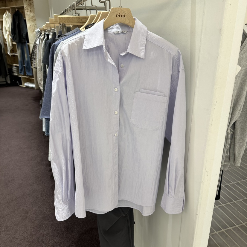 PITA/THEVERLIN東大門代購女裝新品休閑襯衫蕾絲衫兩個口袋PITA/THEVERLIN襯衫/蕾絲衫圖色2