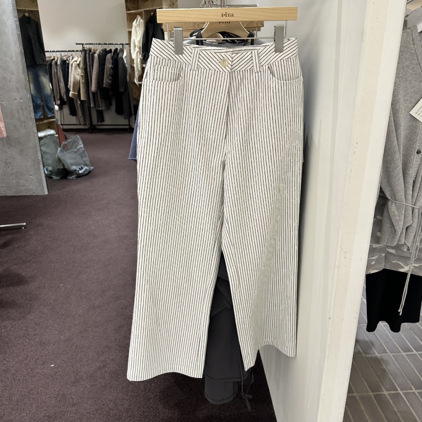 PITA/THEVERLIN東大門代購女士新款26春夏時尚真品休閑褲PITA/THEVERLIN休閑褲圖色1