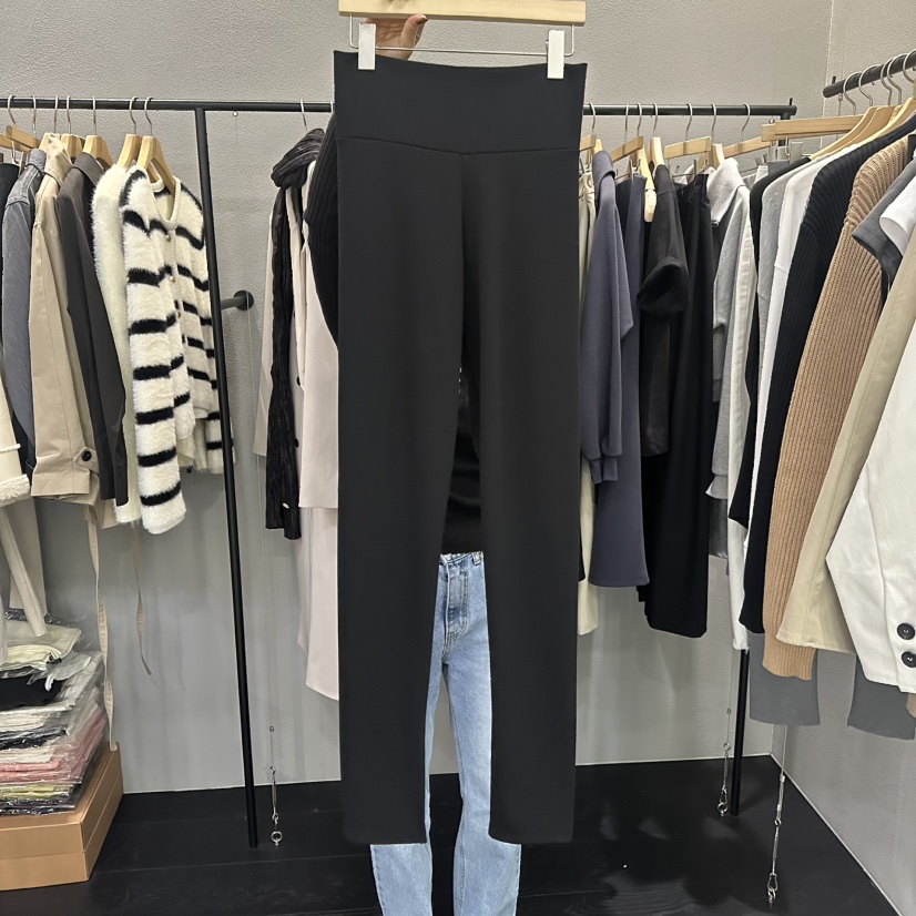 FLAMME TOIT/LUNAMDE東大門代購女士新款休閑打底褲鯊魚褲拉鏈修身FLAMME TOIT/LUNAMDE打底褲/鯊魚褲圖色2