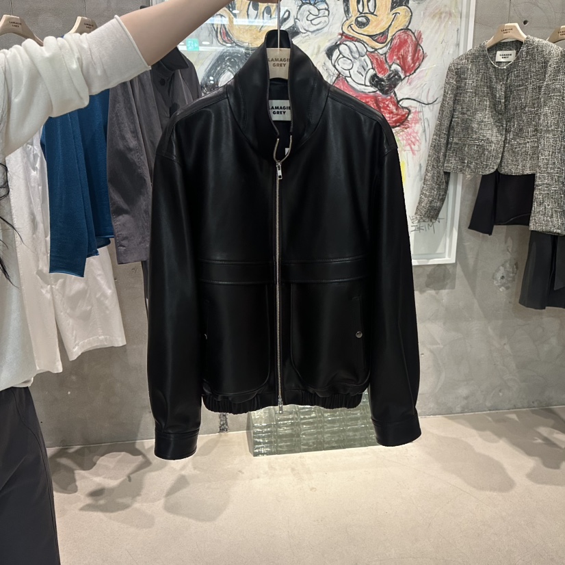 LAMAGIEPIE/LAMAGIE GREY東大門實拍女裝新品推薦人氣皮衣LAMAGIEPIE/LAMAGIE GREY皮衣圖色1