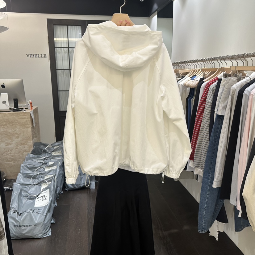 VIBELLE東大門實拍女士新款休閑熱賣推薦職業26春夏夾克連帽衫VIBELLE夾克