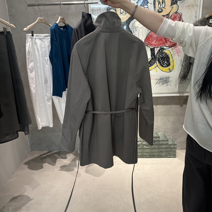 LAMAGIEPIE/LAMAGIE GREY東大門實拍女士新款熱賣夾克含腰繩LAMAGIEPIE/LAMAGIE GREY夾克