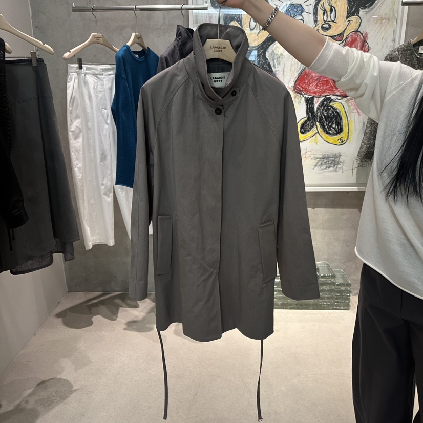 LAMAGIEPIE/LAMAGIE GREY東大門實拍女士新款熱賣夾克含腰繩LAMAGIEPIE/LAMAGIE GREY夾克圖色1