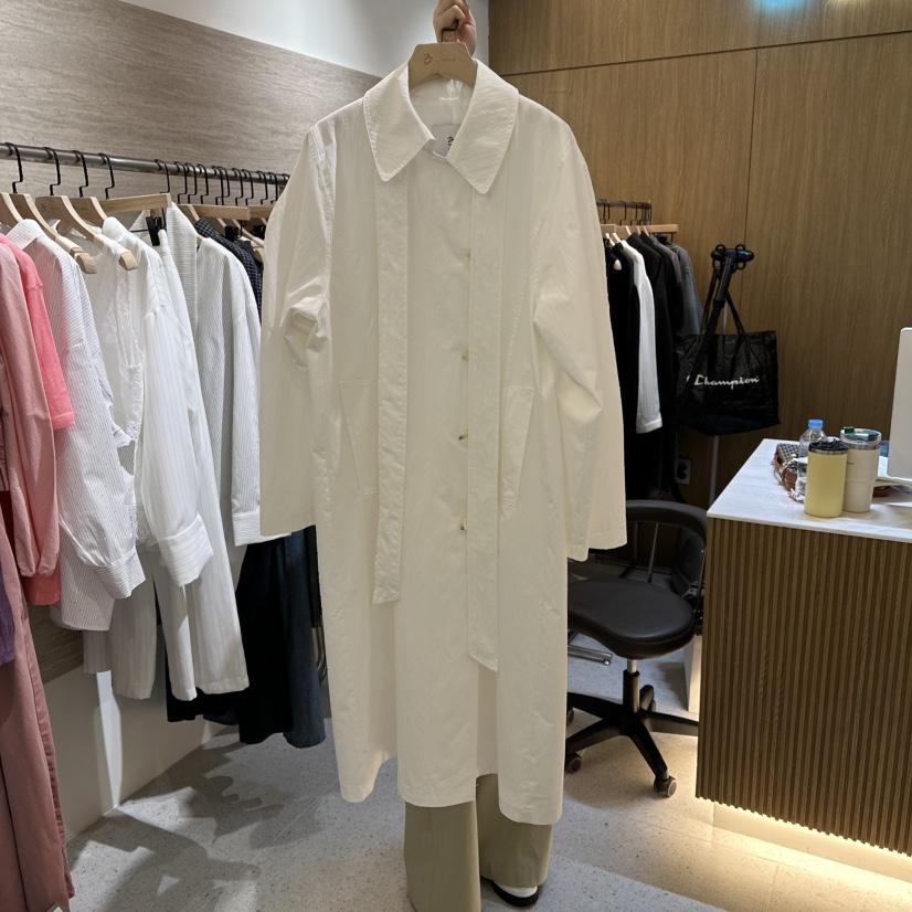 BISHOP/APOINT/3MARCH韓國直郵女裝新款推薦休閑長款風衣BISHOP/APOINT/3MARCH長款風衣圖色1