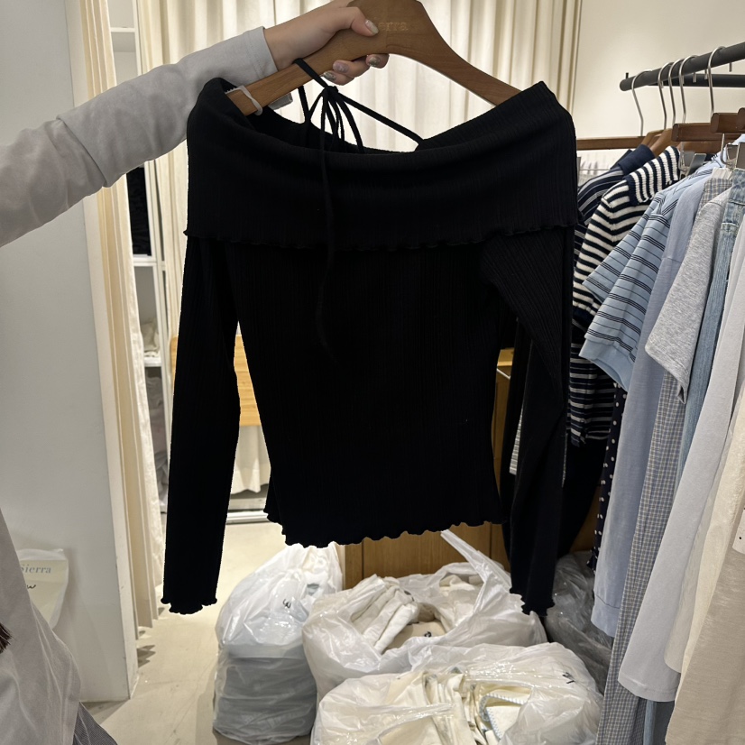 SIERRA東大門代購女裝新品時尚真品休閑推薦人氣職業長袖T恤SIERRA長袖T恤圖色2