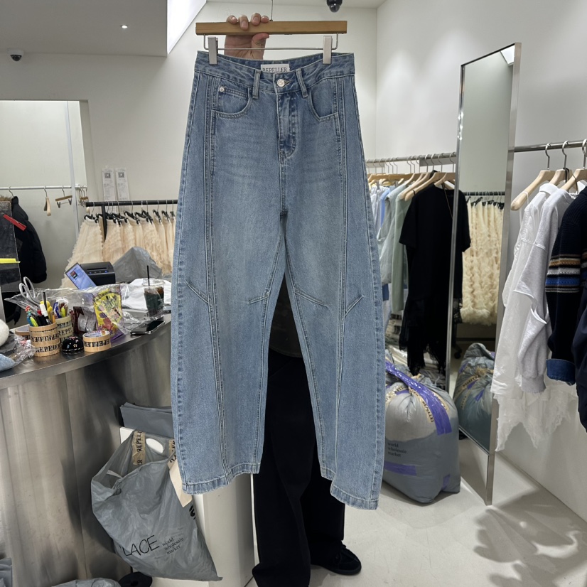 REPELLER東大門代購女士新款熱賣休閑職業真品人氣牛仔褲REPELLER牛仔褲圖色1