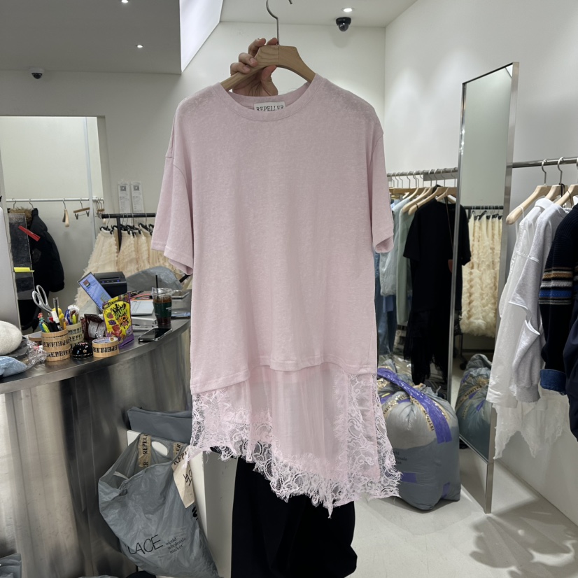 REPELLER韓國直郵女士新款時尚26春夏熱賣職業連衣裙蕾絲REPELLER連衣裙圖色1