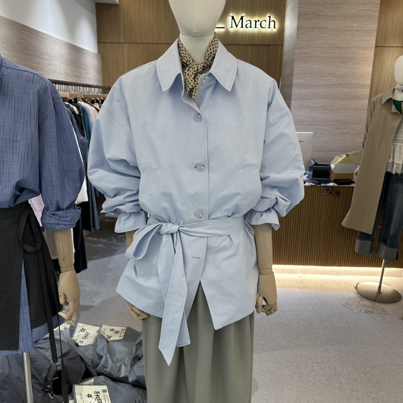 BISHOP/APOINT/3MARCH東大門代購女士新品推薦夾克含腰帶BISHOP/APOINT/3MARCH夾克圖色1