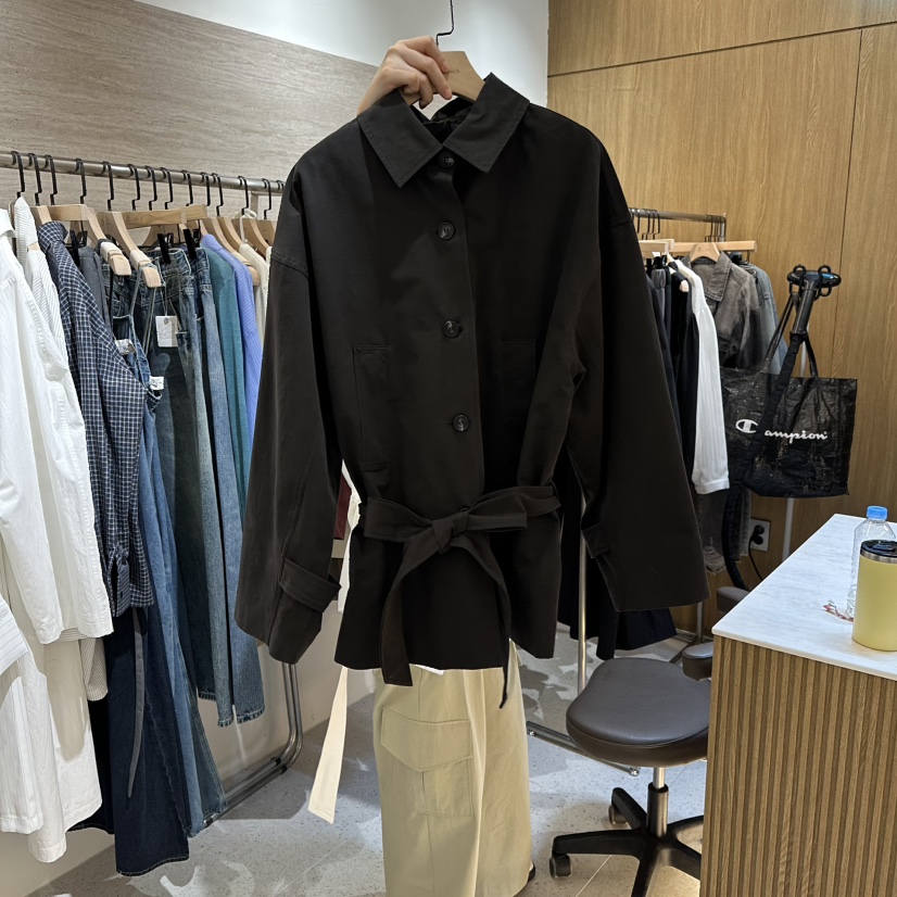 BISHOP/APOINT/3MARCH東大門代購女士新品推薦夾克含腰帶BISHOP/APOINT/3MARCH夾克圖色3