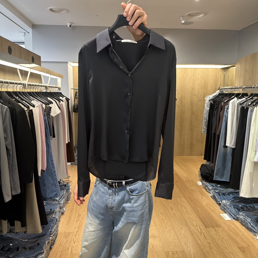 LEFANCY東大門直郵女士新款推薦職業26春夏時尚襯衫蕾絲衫LEFANCY襯衫/蕾絲衫圖色2