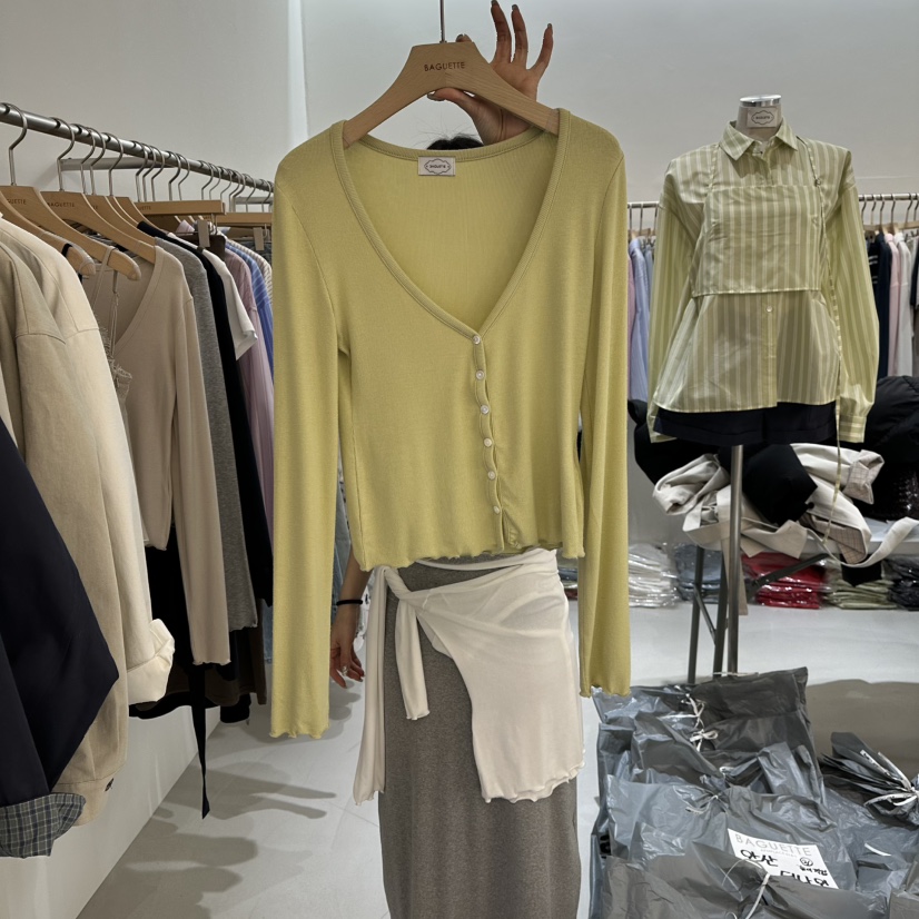 BAGUETTE-P東大門代購女士新品人氣職業推薦針織衫不含內搭BAGUETTE-P針織衫圖色1