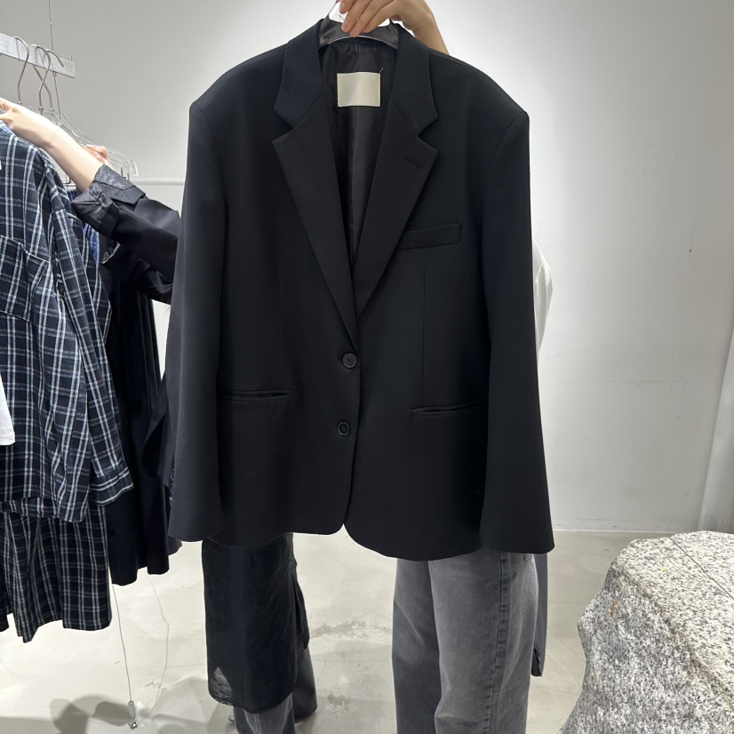 NEROLI 36韓國代購女士新款26春夏休閑職業時尚推薦夾克NEROLI 36夾克圖色2黑色