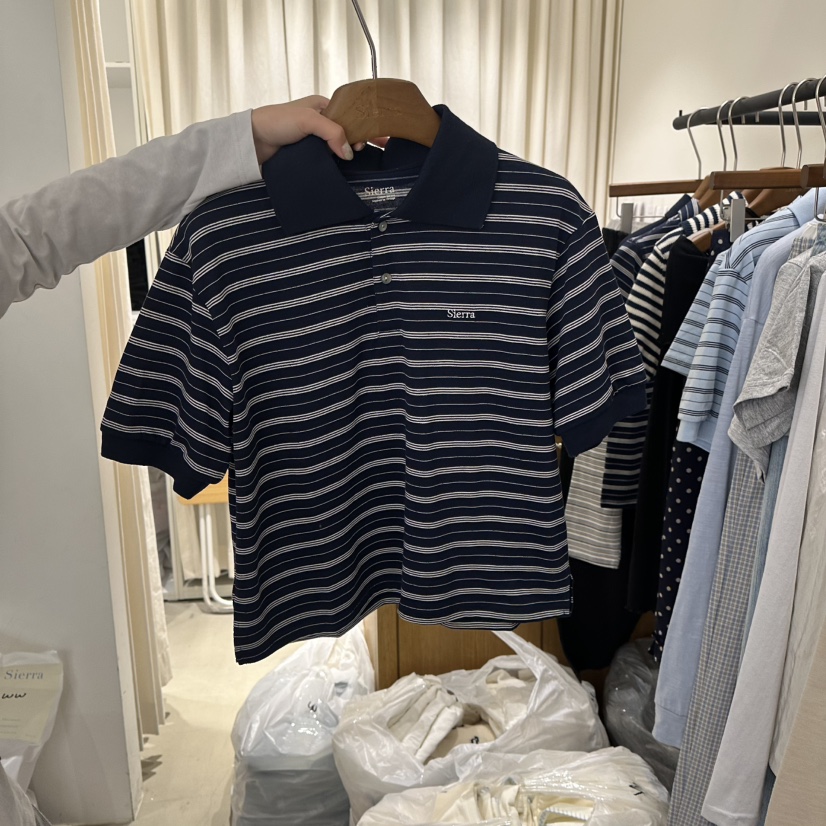 SIERRA韓國代購女士新品人氣時尚真品熱賣26春夏職業推薦T恤SIERRAT恤圖色1