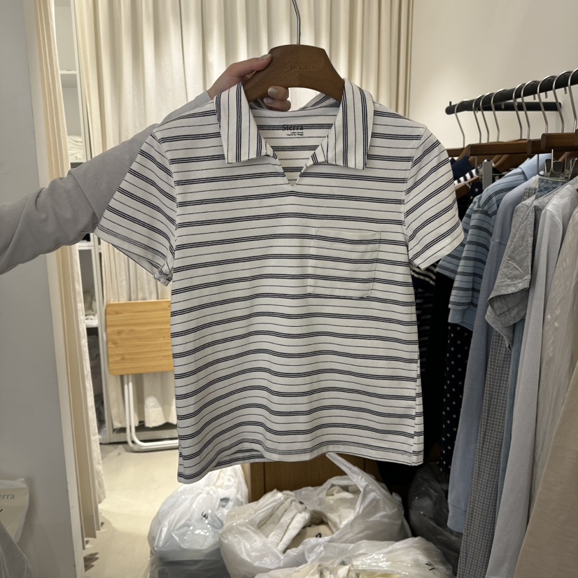 SIERRA韓國代購女士新品人氣時尚真品熱賣26春夏職業推薦T恤SIERRAT恤圖色2