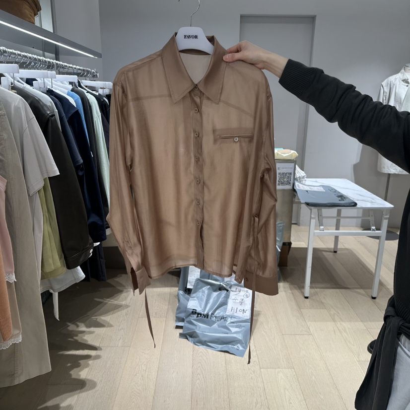 FAVOR-P東大門實拍女士新品推薦職業26春夏真品襯衫蕾絲衫FAVOR-P襯衫/蕾絲衫圖色1