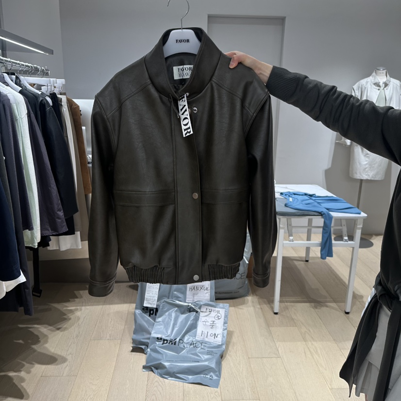 FAVOR-P東大門直郵女士新款26春夏休閑職業推薦夾克皮革FAVOR-P夾克圖色1