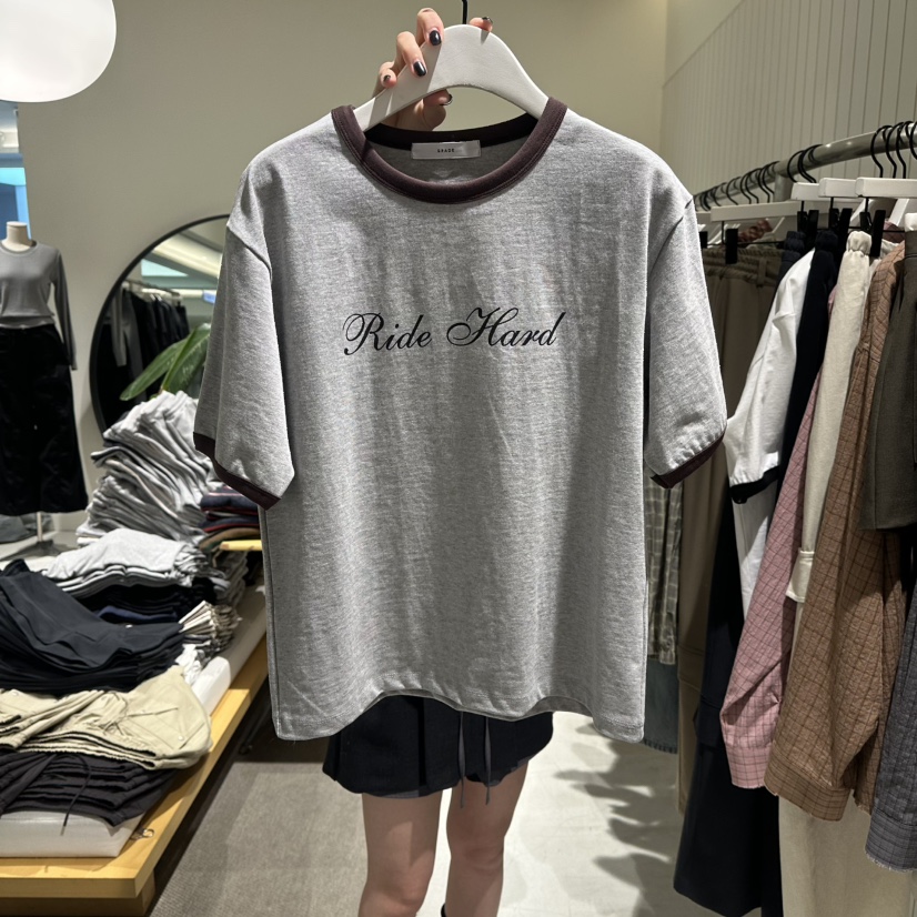 GRADE東大門實拍女士新款真品推薦職業人氣時尚熱賣休閑T恤GRADET恤圖色1