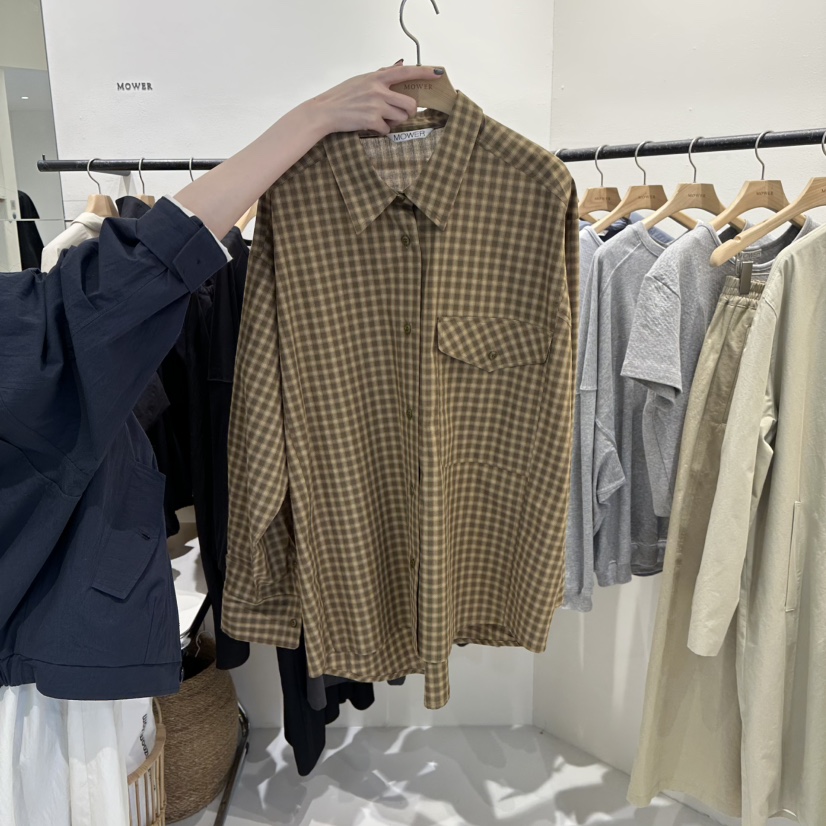 MOWER韓國直郵女裝新款熱賣真品人氣休閑時尚26春夏襯衫蕾絲衫MOWER襯衫/蕾絲衫圖色2