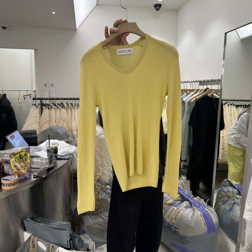 REPELLER韓國直郵女裝新款職業推薦時尚熱賣人氣針織衫V領REPELLER針織衫圖色3