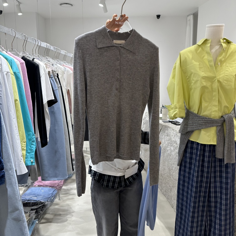 NEROLI 36東大門代購女士新款人氣26春夏休閑時尚長袖T恤NEROLI 36長袖T恤圖色4