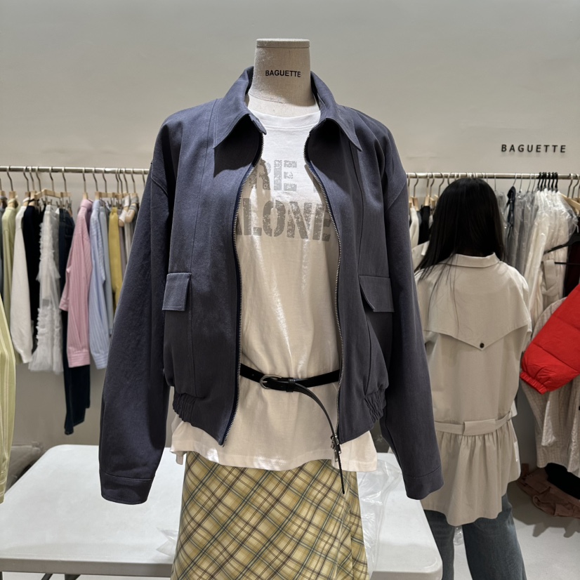 BAGUETTE-P韓國代購女士新款26春夏人氣真品推薦時尚夾克BAGUETTE-P夾克圖色2