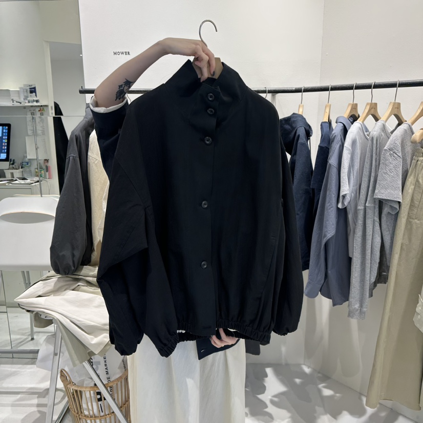 MOWER韓國直郵女士新品26春夏熱賣推薦職業真品時尚休閑夾克MOWER夾克圖色2黑色