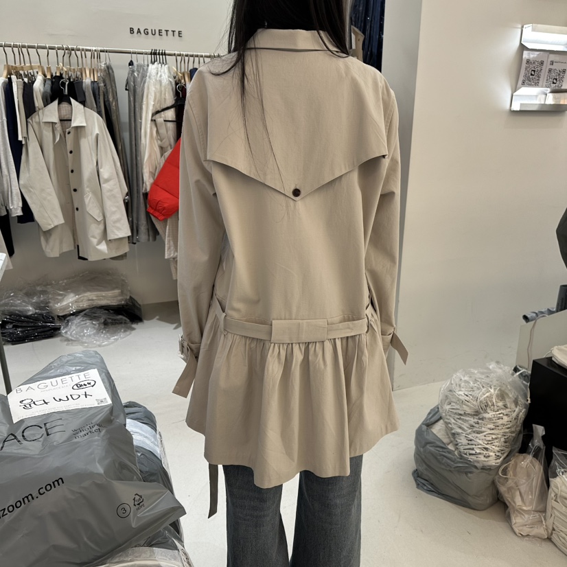 BAGUETTE-P韓國直郵女裝新品職業時尚休閑人氣連衣裙含腰帶BAGUETTE-P連衣裙