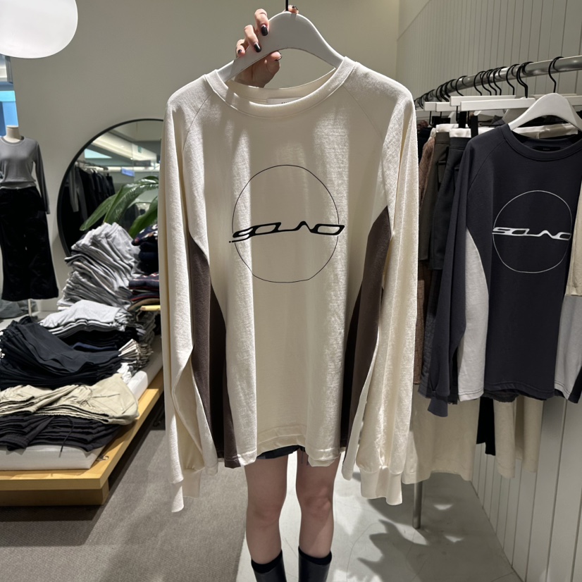 GRADE韓國代購女裝新品熱賣人氣休閑26春夏推薦職業長袖T恤GRADE長袖T恤圖色2