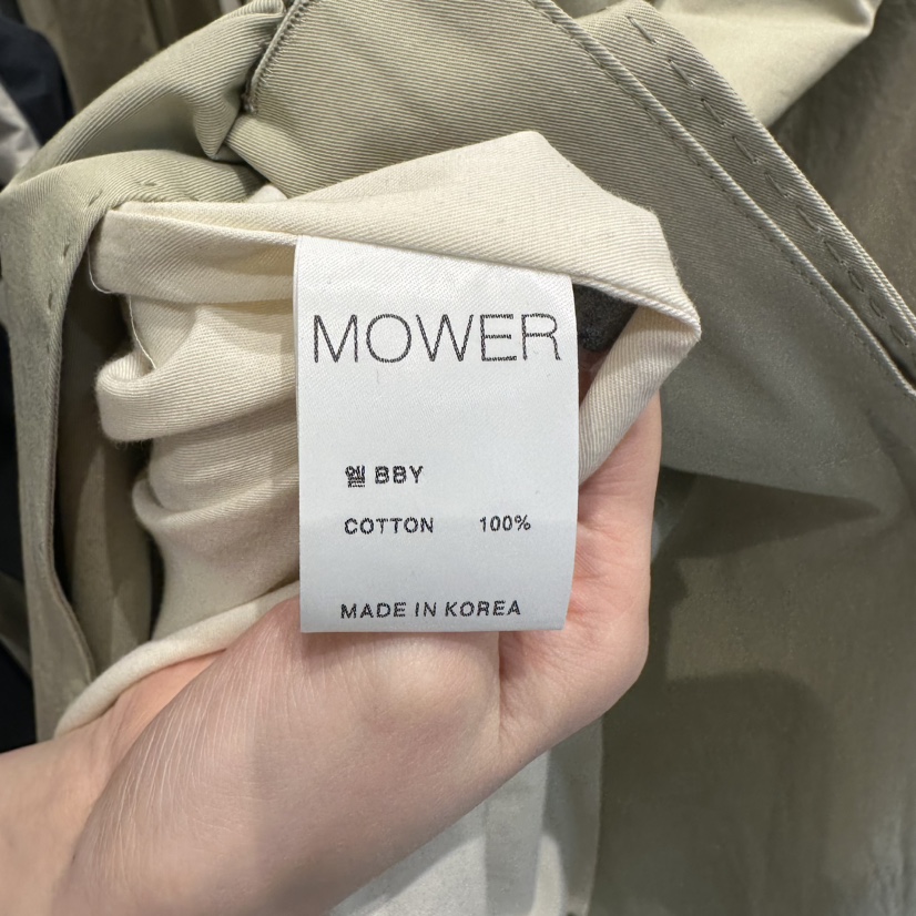 MOWER東大門代購女士新款熱賣真品推薦休閑26春夏長款風衣MOWER長款風衣