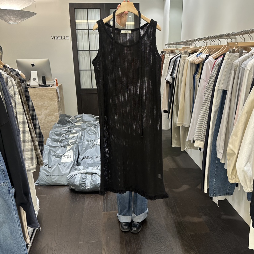 VIBELLE韓國直郵女裝新款熱賣推薦人氣26春夏休閑職業連衣裙VIBELLE連衣裙圖色2