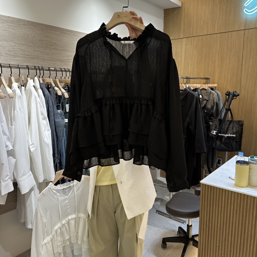 BISHOP/APOINT/3MARCH韓國直郵女裝新款時尚襯衫蕾絲衫BISHOP/APOINT/3MARCH襯衫/蕾絲衫圖色2